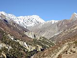 08 Trail After Khangsar With La Grande Barriere Ahead On Trek To Tilicho Tal Lake 